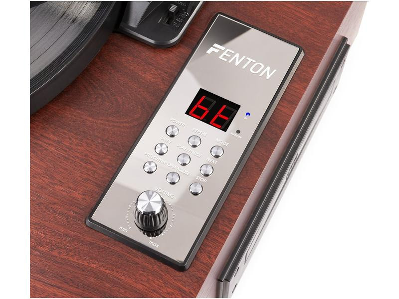 Fenton Plattenspieler mit Bluetooth RP180 Dunkelbraun