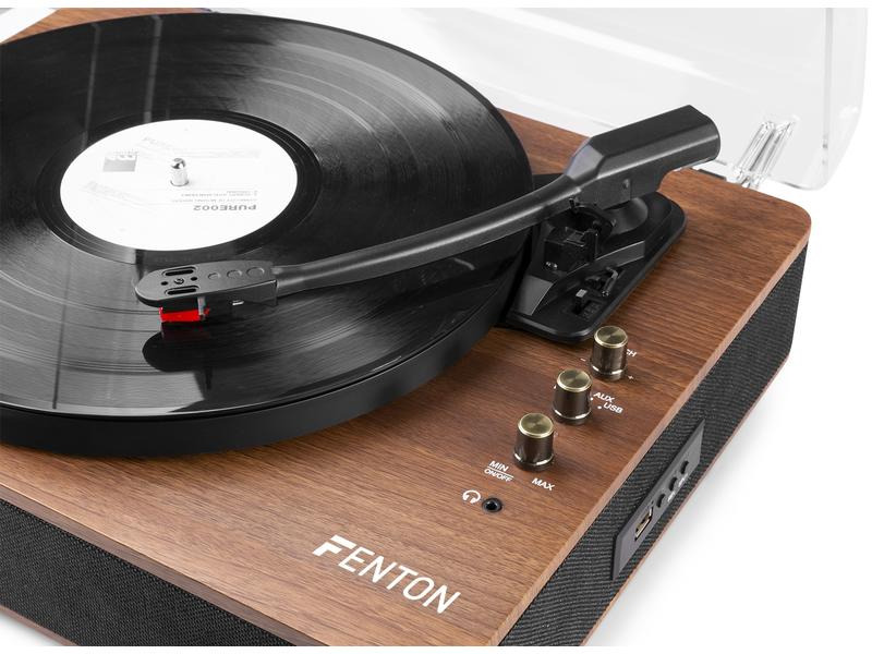 Fenton Plattenspieler mit Bluetooth RP305 Braun