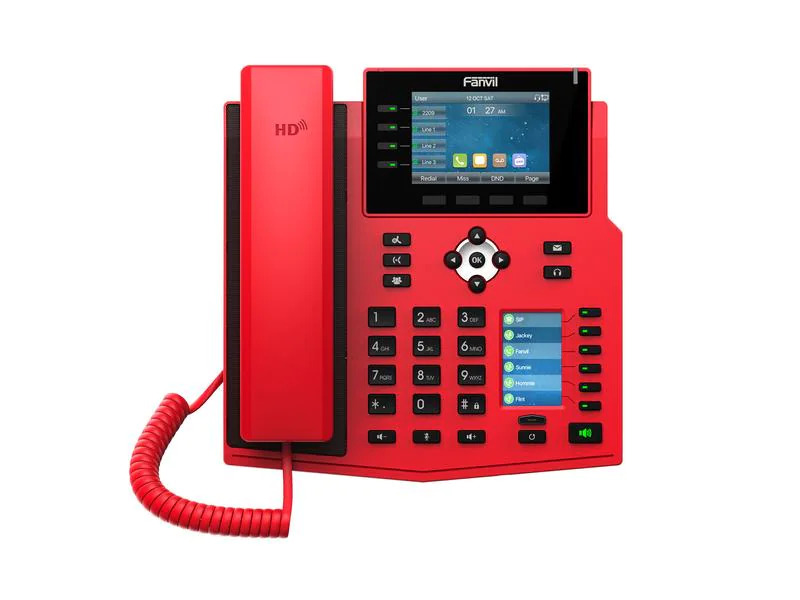 Fanvil Tischtelefon X5U-R Rot