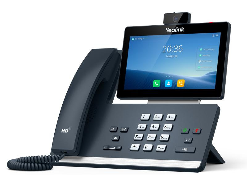 Yealink Tischtelefon T58W mit Kamera Grau
