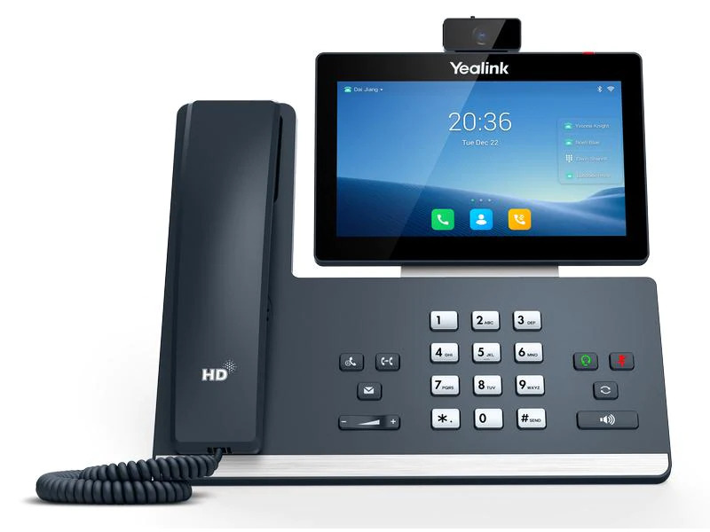 Yealink Tischtelefon T58W mit Kamera Grau