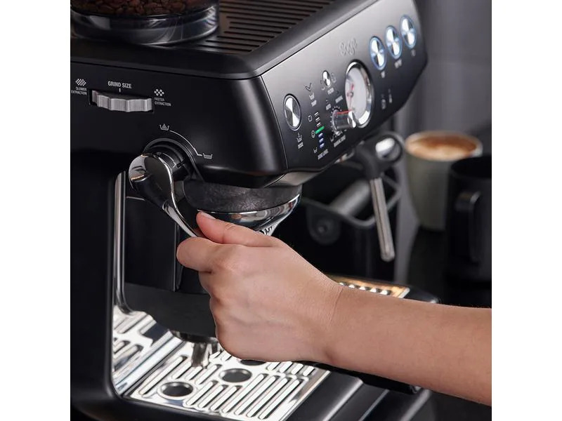 Sage Siebträgermaschine Barista Express Impress Grau
