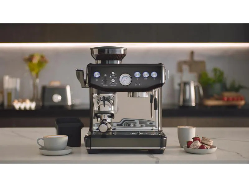 Sage Siebträgermaschine Barista Express Impress Grau