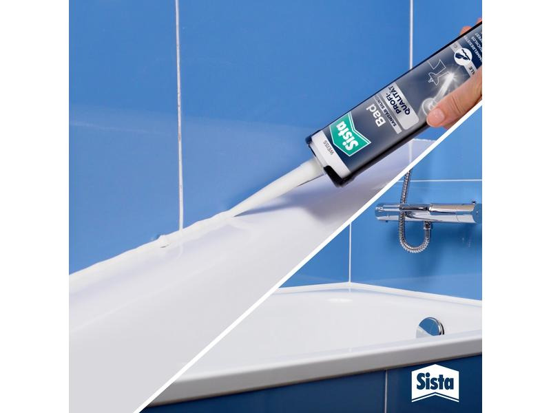 Sista Dichtmasse Bad Profi-Qualität Silikon Transparent, 280 ml