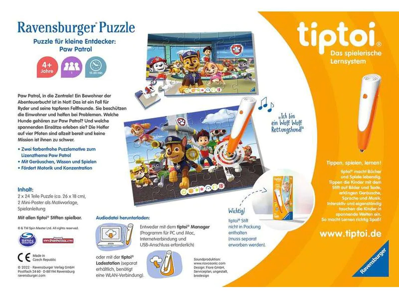 tiptoi Puzzle Paw Patrol