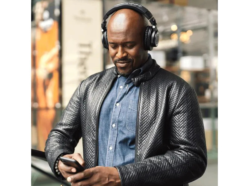 Audio-Technica Over-Ear-Kopfhörer ATH-M50xBT2 Schwarz