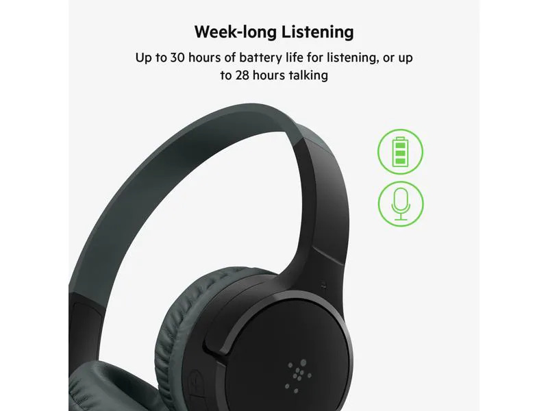 Belkin Wireless On-Ear-Kopfhörer SoundForm Mini Schwarz