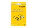 Delock In-Ear-Kopfhörer für Smartphones und Tablets Schwarz