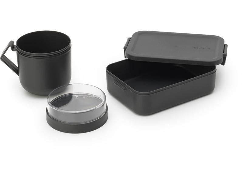 Brabantia Lunchbox Make &amp; Take Dunkelgrau