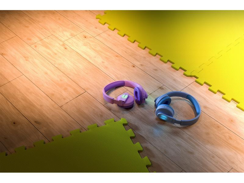 Philips Wireless On-Ear-Kopfhörer TAK4206BL/00 Blau