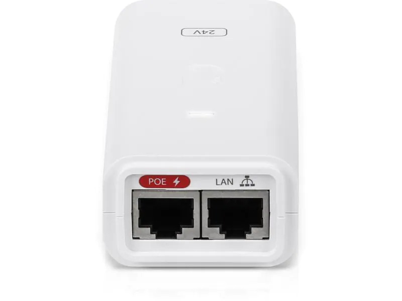 Ubiquiti PoE Injector POE-24-12W-G-WH 24 Volt GE passiv, 12 Watt