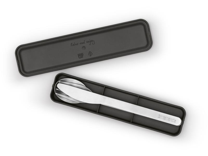Brabantia Besteck-Set to go Make &amp; Take 3-teilig, Silber