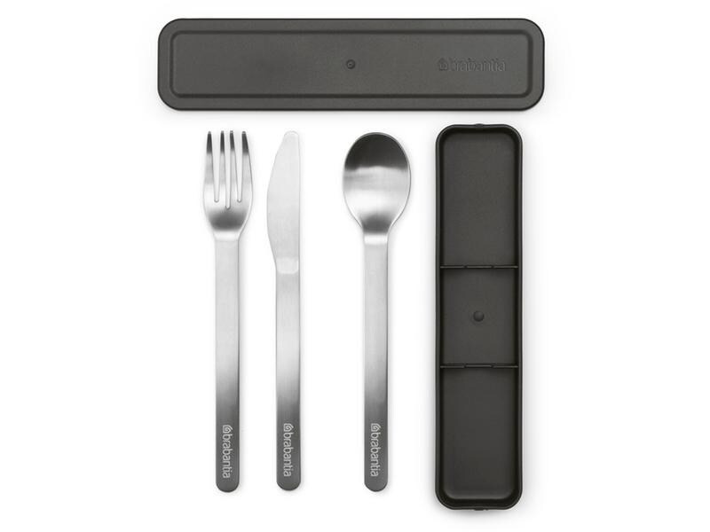 Brabantia Besteck-Set to go Make &amp; Take 3-teilig, Silber