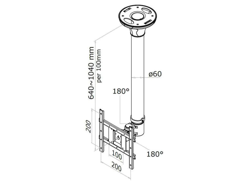 NewStar Deckenhalterung FPMA-C200