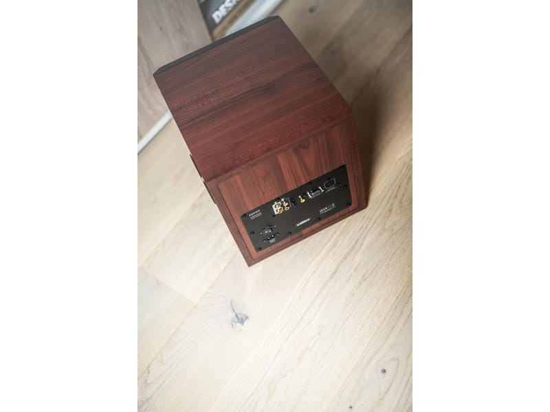 Edifier Regallautsprecher Paar S350DB mit Subwoofer Braun