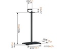 Vogel's Floor Stand 3305B , Schwarz