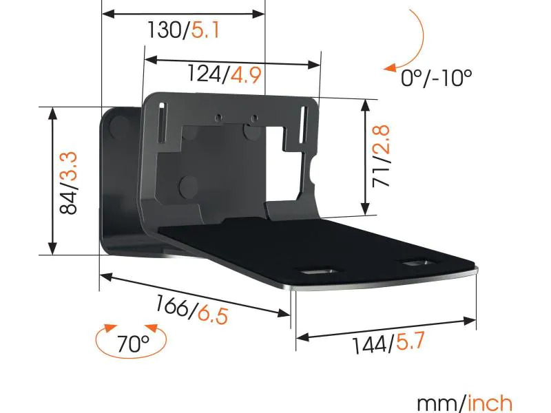 Vogel's Wandhalterung 3205B , Schwarz