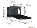 Vogel's Wandhalterung 3205W , Weiss