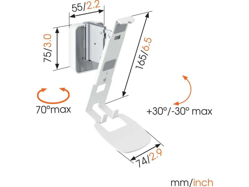 Vogel's Wandhalterung Sound 4201W-ONE , Weiss