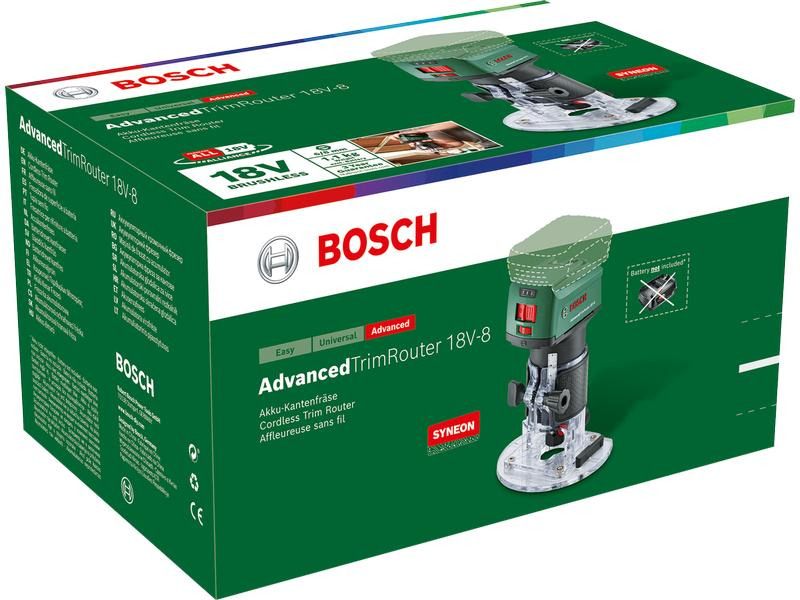 Bosch Akku-Oberfräse Advanced TrimRouter 18V-8 Solo