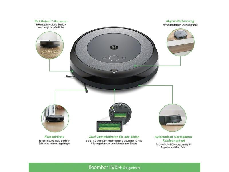 iRobot Saugroboter Roomba i5+ mit Clean Base