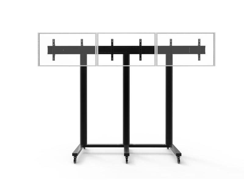 Multibrackets Wandhalterung Video Wall Stand 3-screens 9789 Schwarz