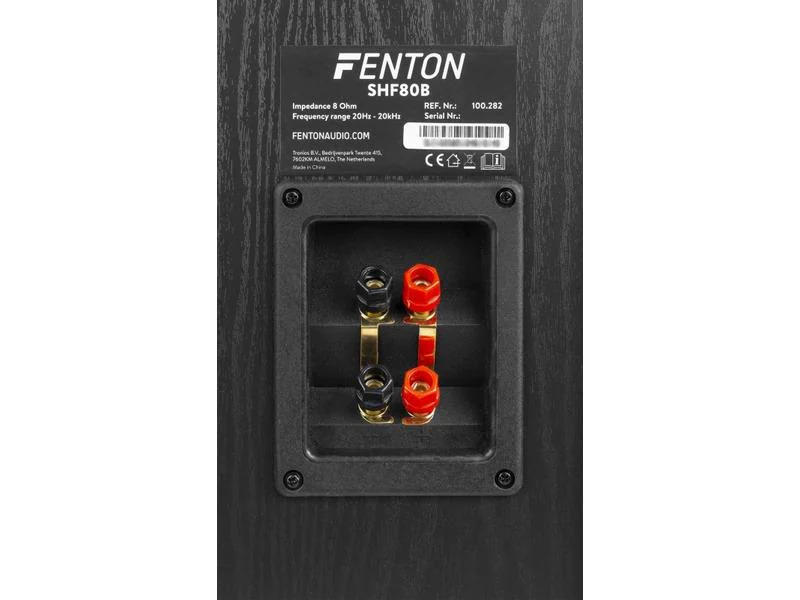 Fenton Standlautsprecher Paar SHF80B Schwarz