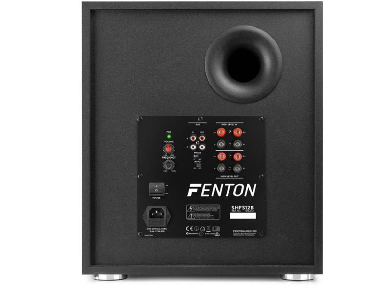 Fenton Subwoofer SHFS12B Schwarz