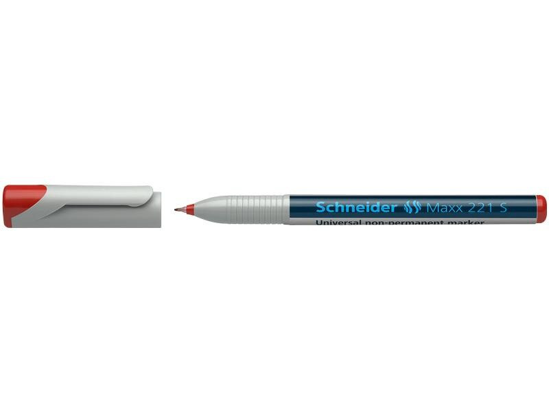 Schneider Permanent-Marker OHP Maxx Wasserlöslich Rot, S