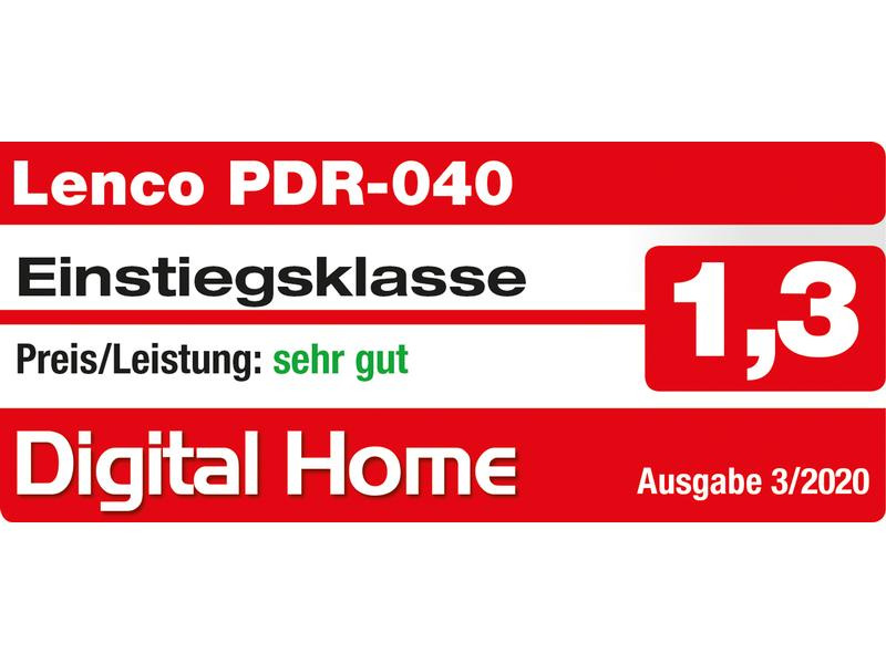 Lenco DAB+ Radio PDR-040 Bambus/Weiss