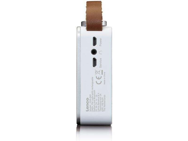 Lenco DAB+ Radio PDR-040 Bambus/Weiss