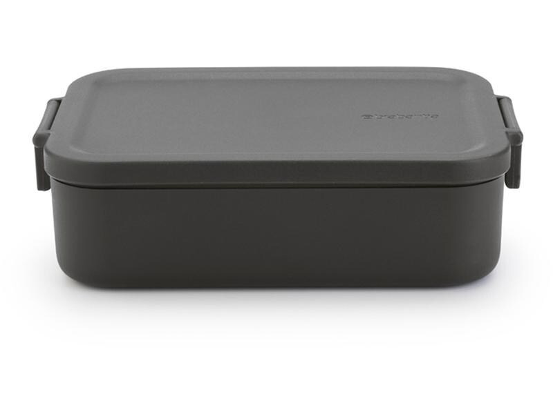 Brabantia Lunchbox Make &amp; Take 20.4 x 13.6 x 5.7 cm, Dunkelgrau