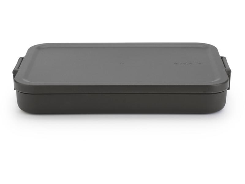 Brabantia Lunchbox Make &amp; Take 25.5 x 16.6 x 3.7 cm, Dunkelgrau
