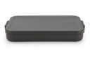 Brabantia Lunchbox Make &amp; Take 25.5 x 16.6 x 3.7 cm, Dunkelgrau