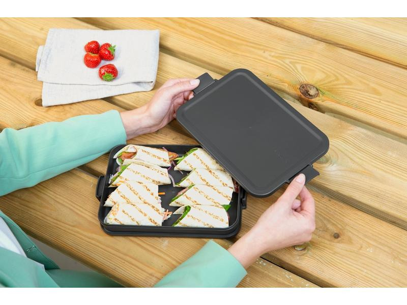 Brabantia Lunchbox Make &amp; Take 25.5 x 16.6 x 3.7 cm, Dunkelgrau