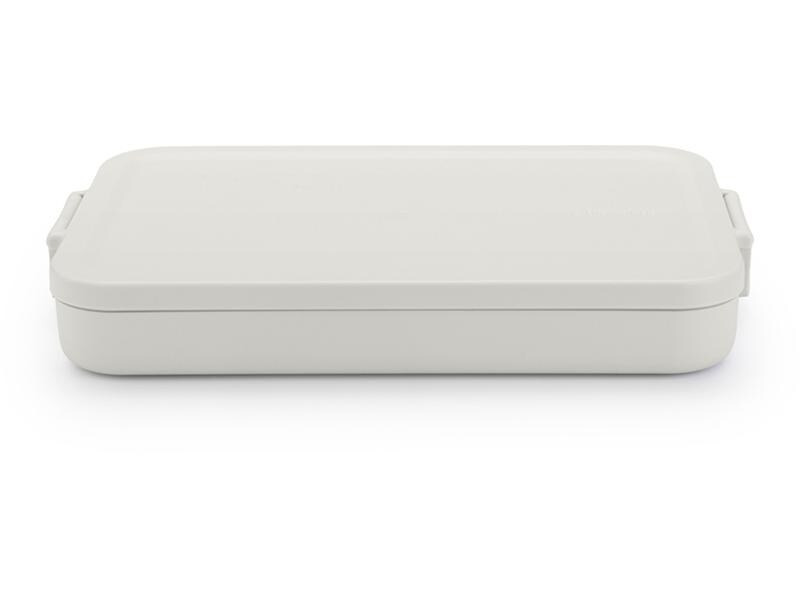 Brabantia Lunchbox Make &amp; Take 25.5 x 16.6 x 3.7 cm, Hellgrau