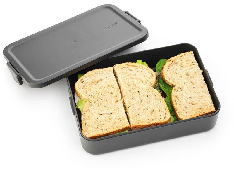 Brabantia Lunchbox Make &amp; Take 25.5 x 16.6 x 3.7 cm, Hellgrau