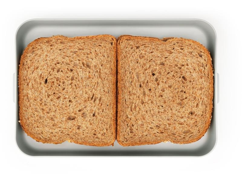Brabantia Lunchbox Make &amp; Take 25.5 x 16.6 x 3.7 cm, Hellgrau