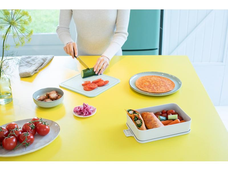 Brabantia Lunchbox Make &amp; Take 25.5 x 16.7 x 6 cm, Hellgrau