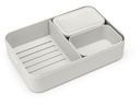 Brabantia Lunchbox Make &amp; Take 25.5 x 16.7 x 6.2 cm, Hellgrau