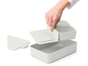 Brabantia Lunchbox Make &amp; Take 25.5 x 16.7 x 6.2 cm, Hellgrau