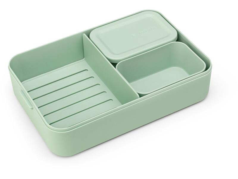 Brabantia Lunchbox Make &amp; Take 25.5 x 16.7 x 6.2 cm, Hellgrün