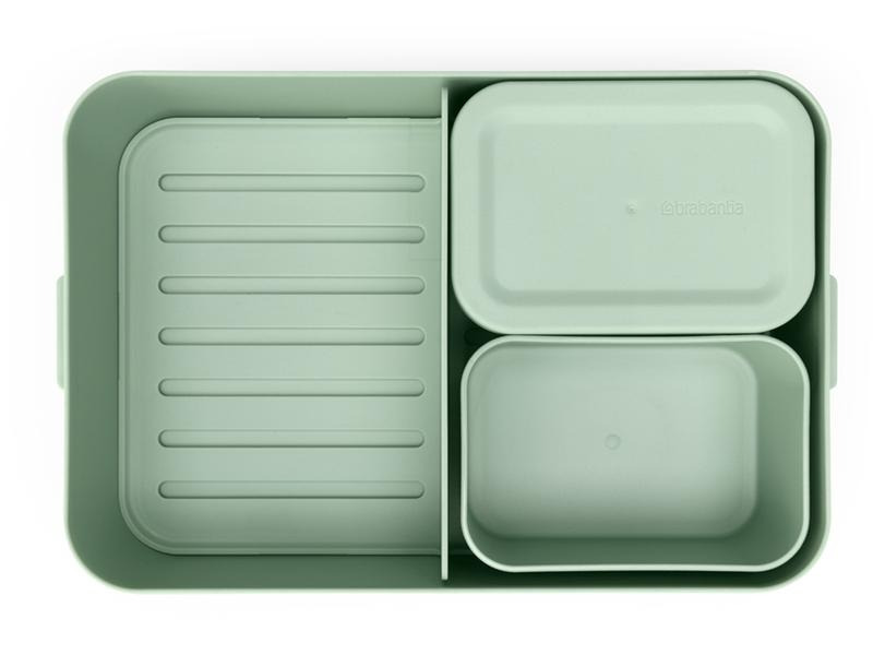 Brabantia Lunchbox Make &amp; Take 25.5 x 16.7 x 6.2 cm, Hellgrün