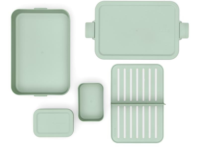 Brabantia Lunchbox Make &amp; Take 25.5 x 16.7 x 6.2 cm, Hellgrün
