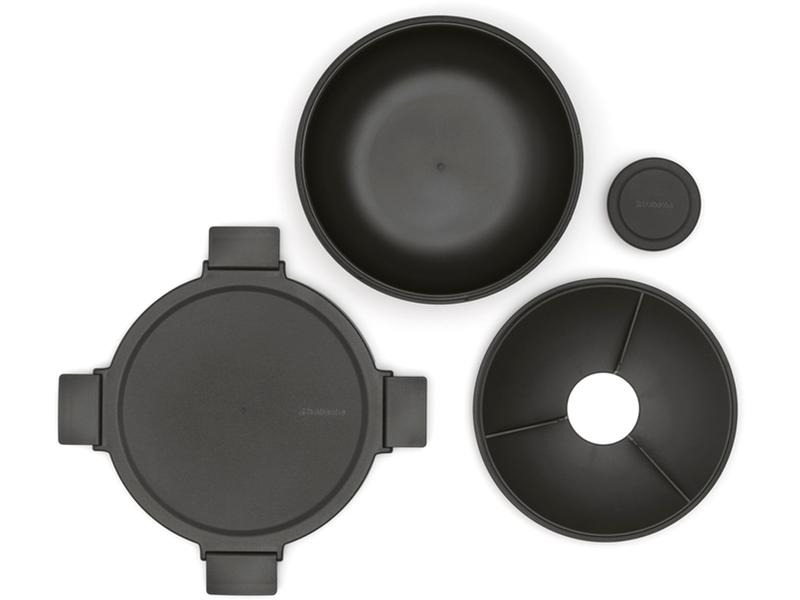 Brabantia Salatbehälter Make &amp; Take Dunkelgrau