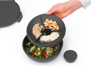 Brabantia Salatbehälter Make &amp; Take Dunkelgrau