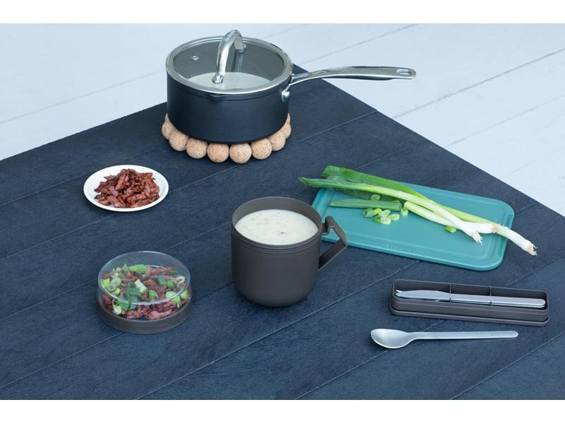Brabantia Suppenbehälter Make &amp; Take 600 ml, Dunkelgrau