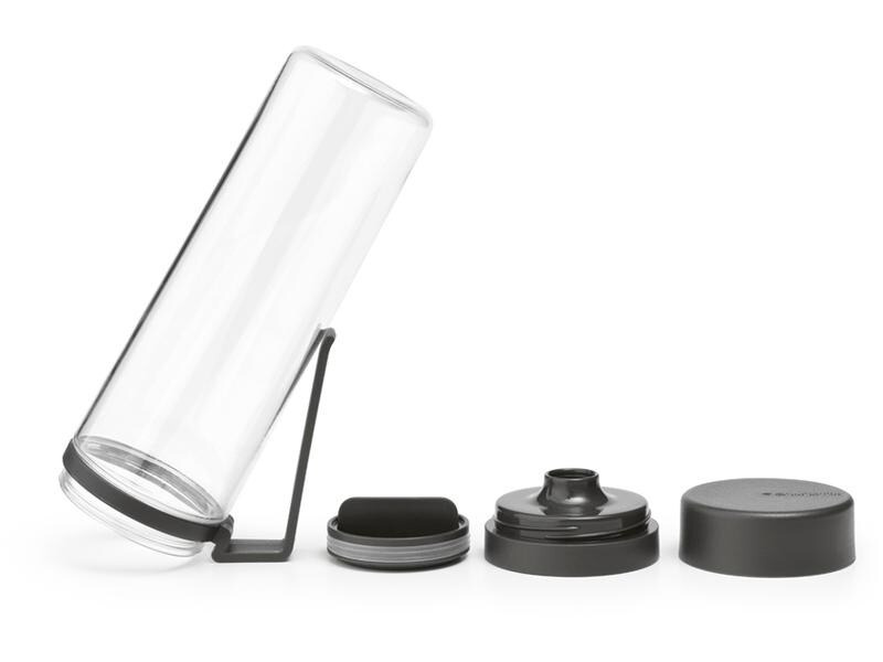 Brabantia Trinkflasche Make &amp; Take 500 ml, Dunkelgrau