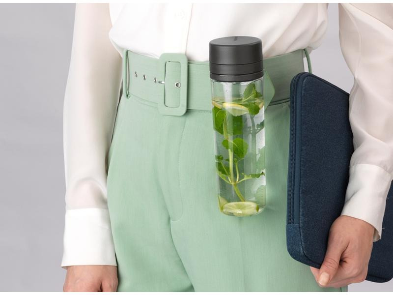 Brabantia Trinkflasche Make &amp; Take 500 ml, Dunkelgrau