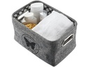 Diaqua Aufbewahrungskorb Butterfly 28 x 19 x 16 cm, Grau